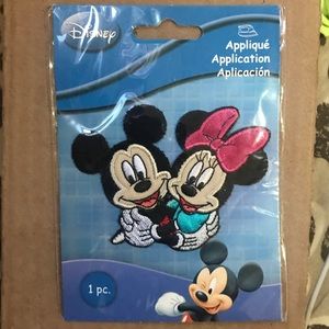 Disney Mickey and Minnie Mouse Iron on Patch New